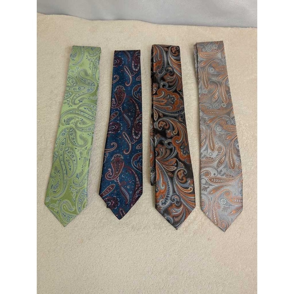 Stafford Michael Kors Paisley Silk Blend Neckties Men's Formal Accessories Lot 4